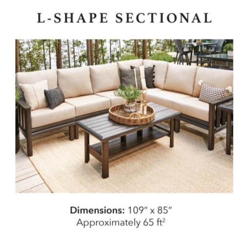 DSS.T90L * 90 Large Sectional, Tofino Collection