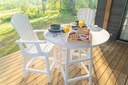 Set 40" Round Pub Table w/4 Swivel Pub Chairs