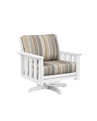 DSF264c * Swivel Arm Chair w/Cushions, Stratford Collection