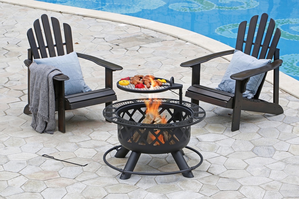  24” Fire Pit with Regular Grill