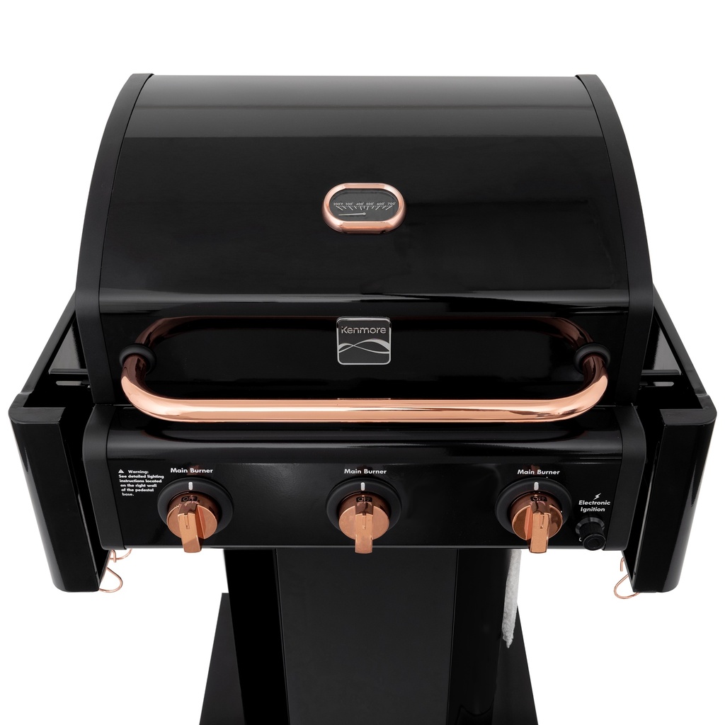 Kenmore 3 Burner Pedestal Gas Grill,