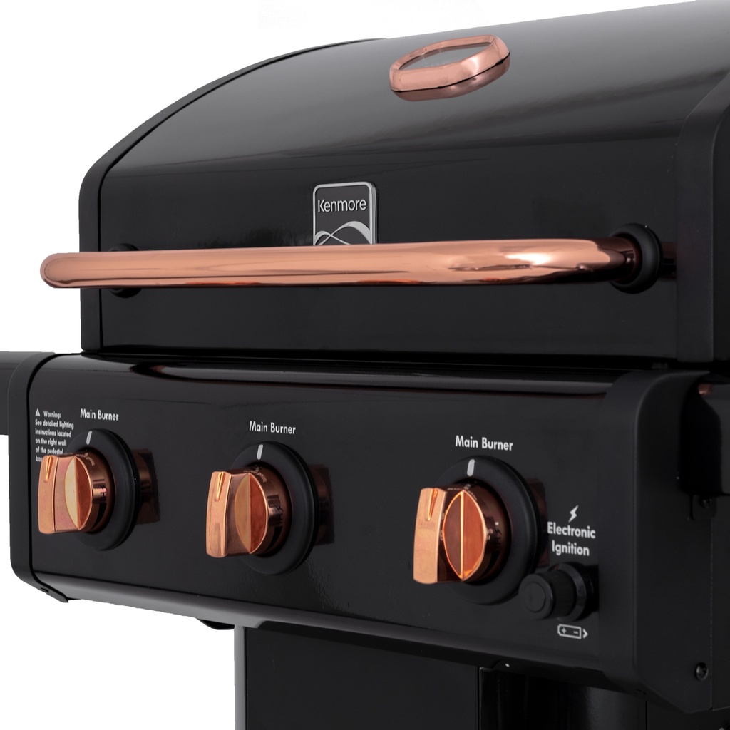 Kenmore 3 Burner Pedestal Gas Grill,