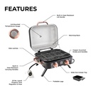 Kenmore 2 Burner Retro Tabletop Gas Grill, 