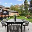 M1 * Magic Extension Table (45x74x114") with 10 Atlas Padded Dining Chairs