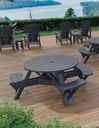 T50WC 51" Round Picnic Table (Wheelchair Accessible)