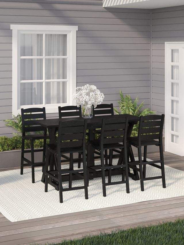 SET Harvest 72" Bar Table with 6 seats