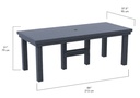 SET 7' (84") Napa Dining Table 6-8 Seating