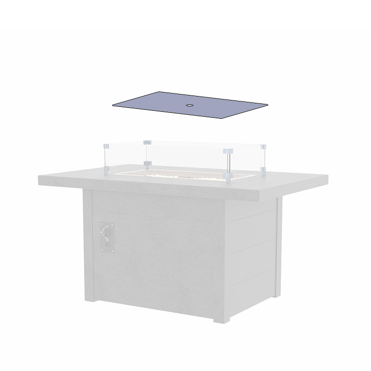 FT01 * 48" Rectangular Fire Table