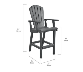 SET 40" Round Counter Height Table with 4 Chairs