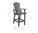 SET 40" Round Counter Height Table with 4 Chairs