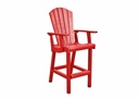 Hot Buy * 40" Round Pub Table w/ 4 Classic Arm Chairs, Red