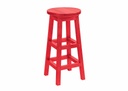 Hot Buy * 40" Round Pub Table w/ 4 Swivel Bar Stool, Red