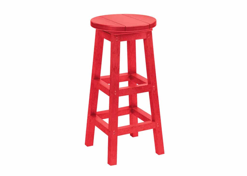 Hot Buy * 40" Round Pub Table w/ 4 Bar Stool, Red 