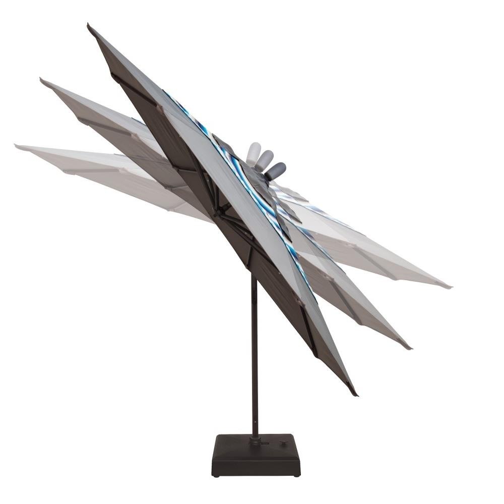 Treasure Garden 11' Octagon Cantilever Umbrella w/Base