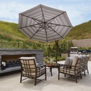 Treasure Garden 11' Octagon Cantilever Umbrella w/Base