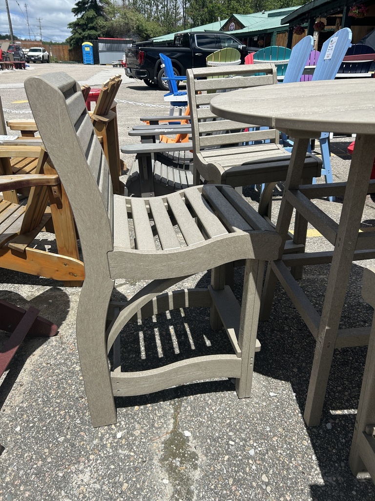 Hot Buy * 40" Round Counter Table w/ 4 St Tropez Side Chairs, Beige