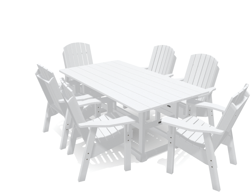 Set 6' Deluxe Dining Table with 6 Chairs, Krahn