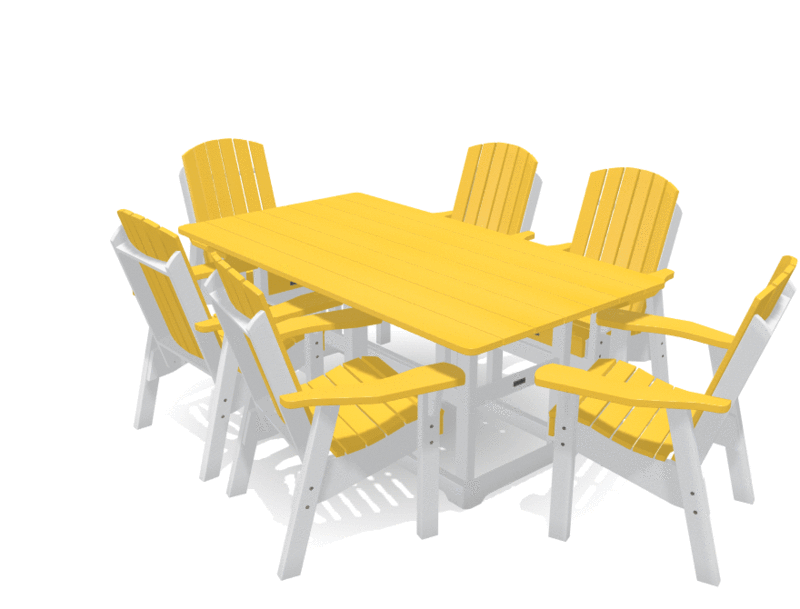 Set 6' Deluxe Dining Table with 6 Chairs, Krahn