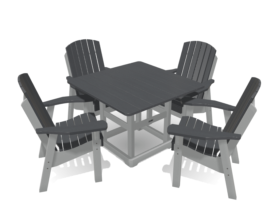 Set 40" Deluxe Dining Table with 4 Chairs, Krahn