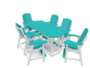 6' Oval Bistro Table with 6 Chairs, Krahn