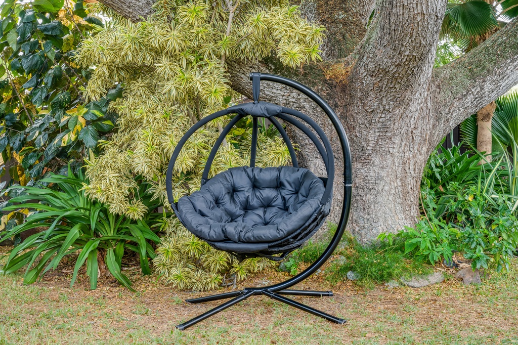 DLBB * Hanging Overland Black Ball Chair