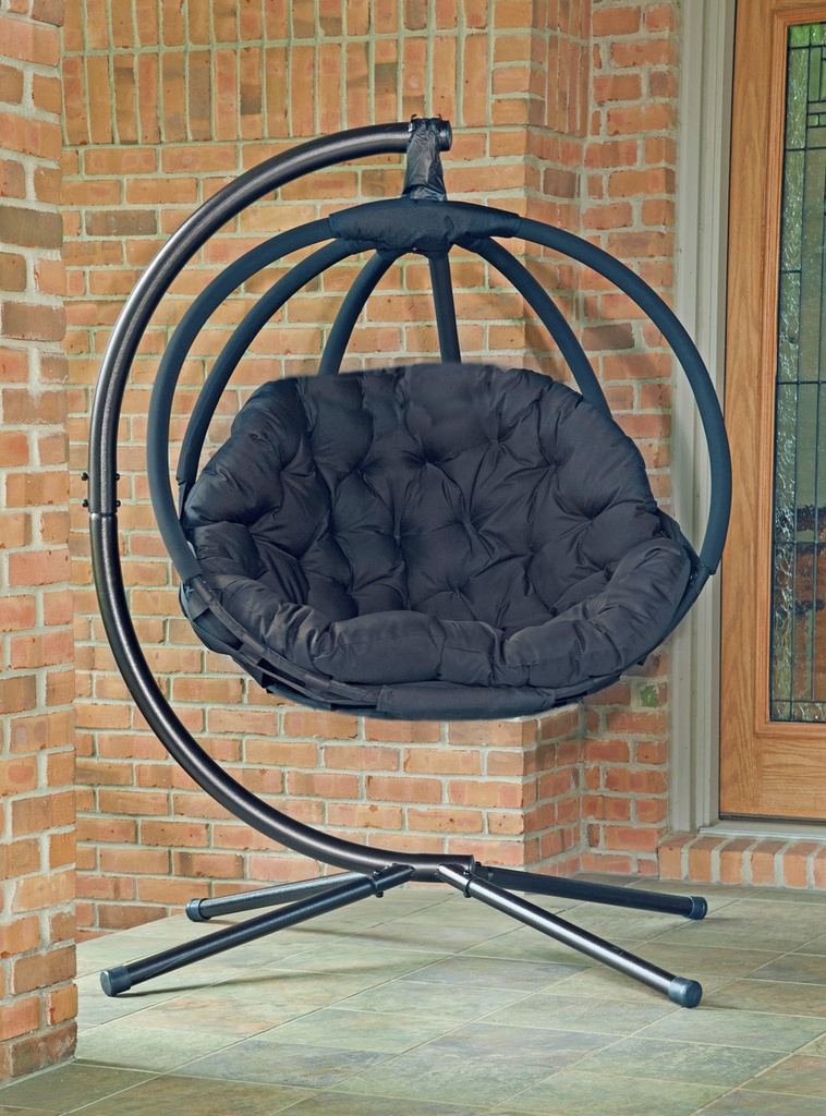 DLBB * Hanging Overland Black Ball Chair