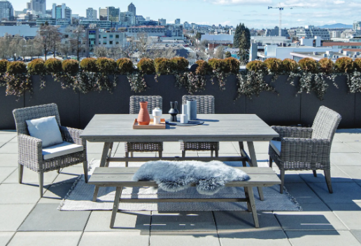 Hot Buy * SET 84" Canbria Dining by Ratana