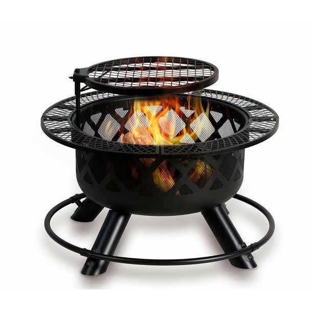 Shinerich-24” Fire Pit with Regular Grill