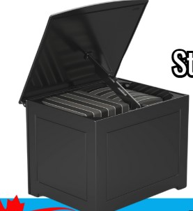 Extra Large 294 Gal Modern Deck Box   (39-1/4x47-5/8x36-3/8)