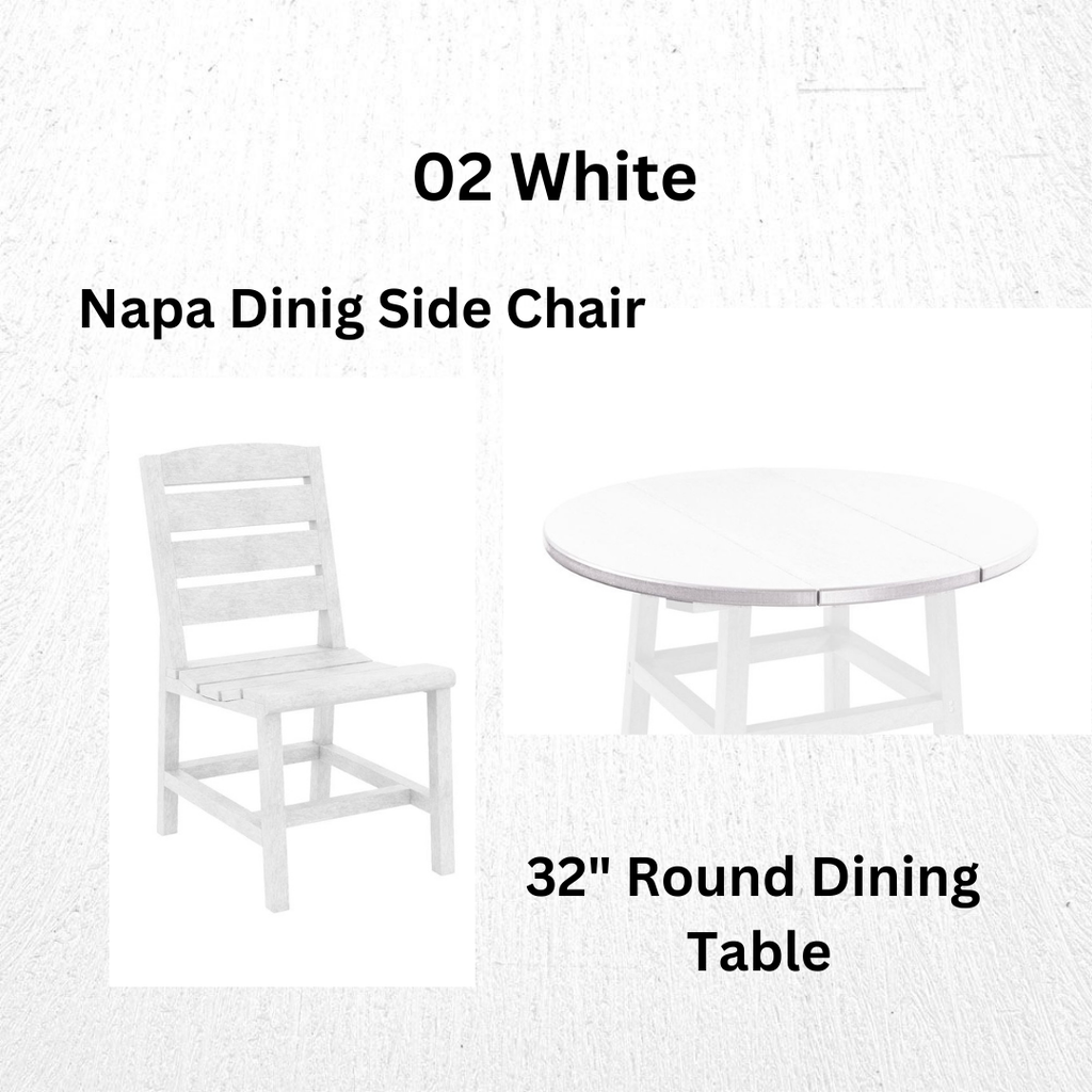 SET 32"Round Dining Table with 2 Chairs