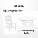 SET 32"Round Dining Table with 2 Chairs