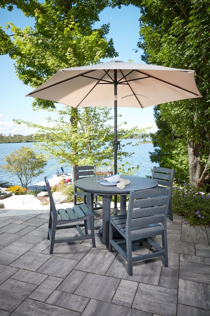 Set 48" Round Dining Table with 4 Chairs