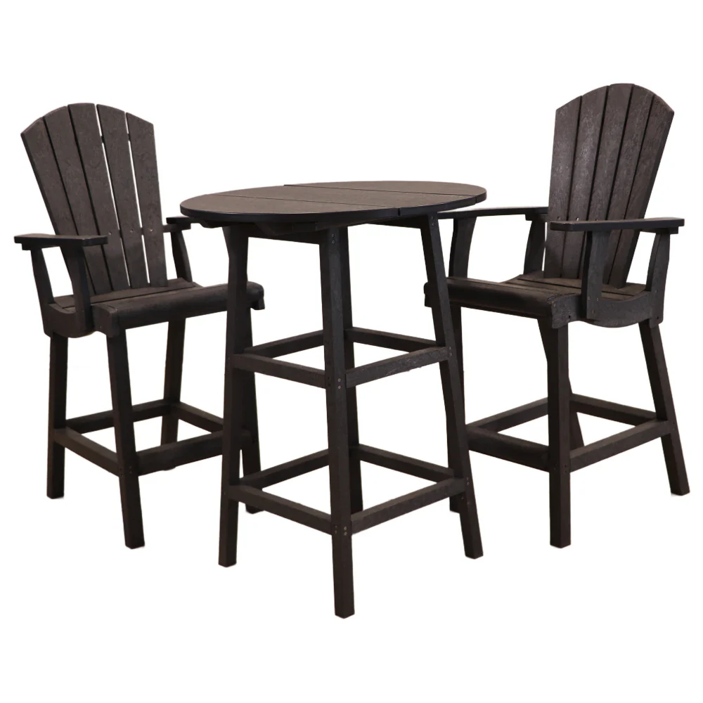 SET 32" Round Counter Height Table with 2 Chairs