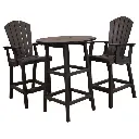 SET 32" Round Counter Height Table with 2 Chairs