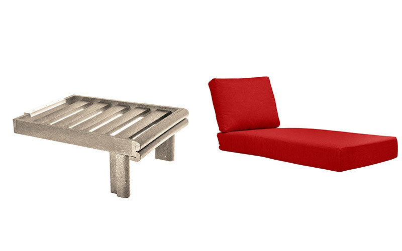 DSF269 * (Add) Chaise Extension w/Cushion, Stratford Collection