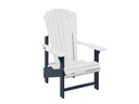 Hot Buy * C03 Upright Adirondack, White on Navy