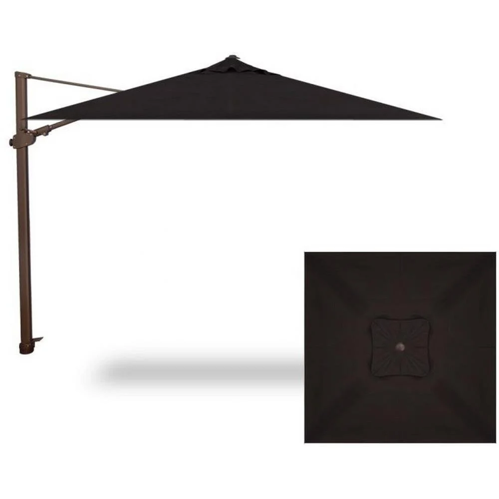 Treasure Garden 10' Square Cantilever Umbrella + Base