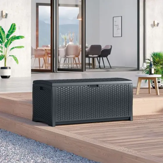 Suncast Deck Boxes - Medium (73 GAL) Wicker  