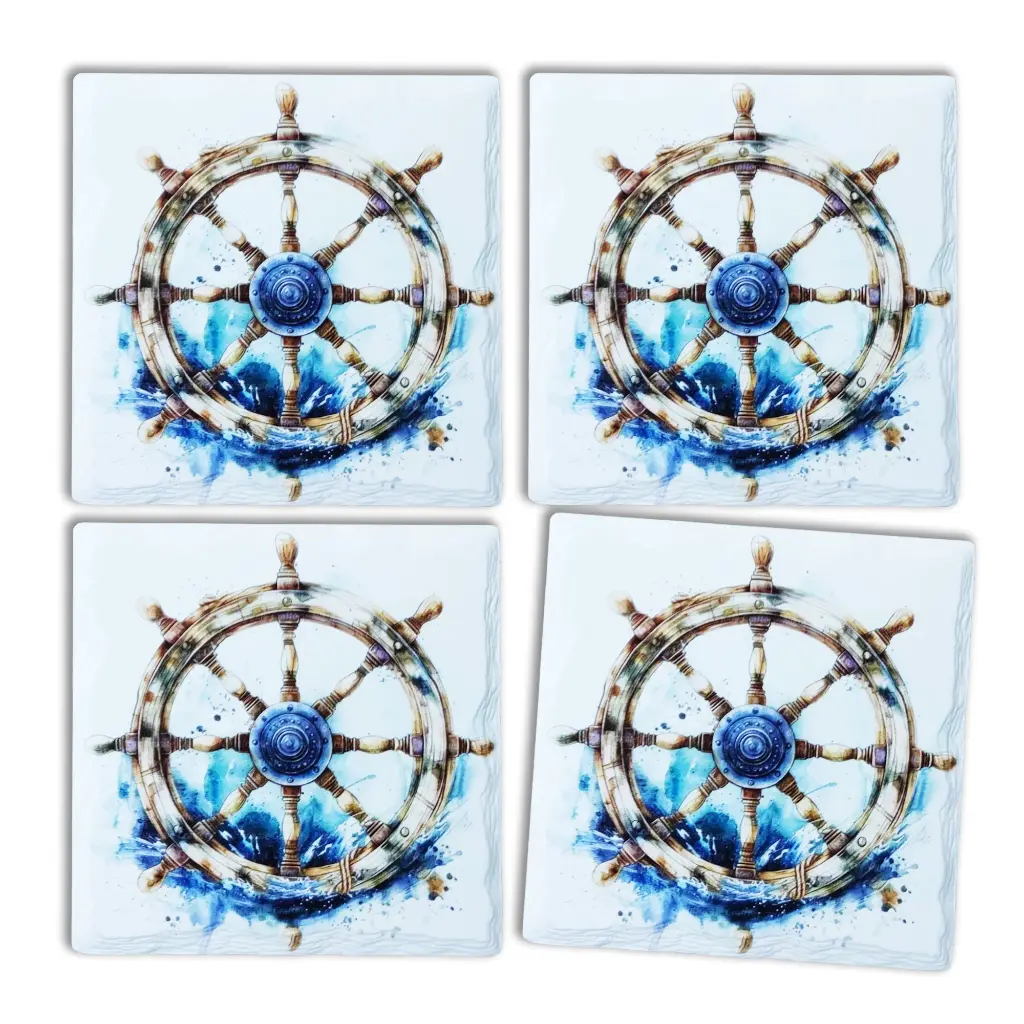 GW * Ship's Wheel Coasters