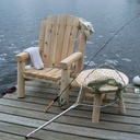 Log Adirondack Chair