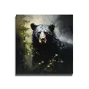 GW * Black Bear Painted Canvas Print