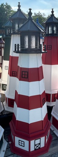 5'7" Poly Lighthouse with Keeper's Quarters