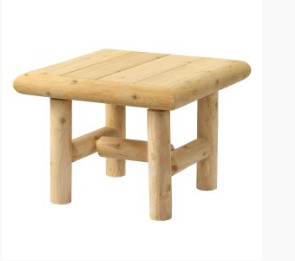 Log Cedar Coffee Table 24"
