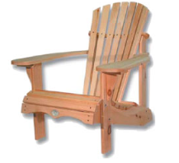 Raised Muskoka Vintage Chair, Red Cedar Wood