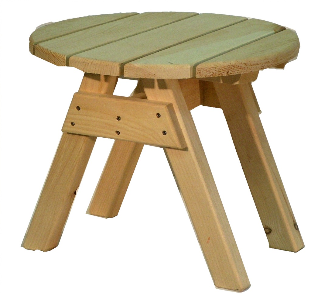 24" Patio Table, Red Cedar Wood