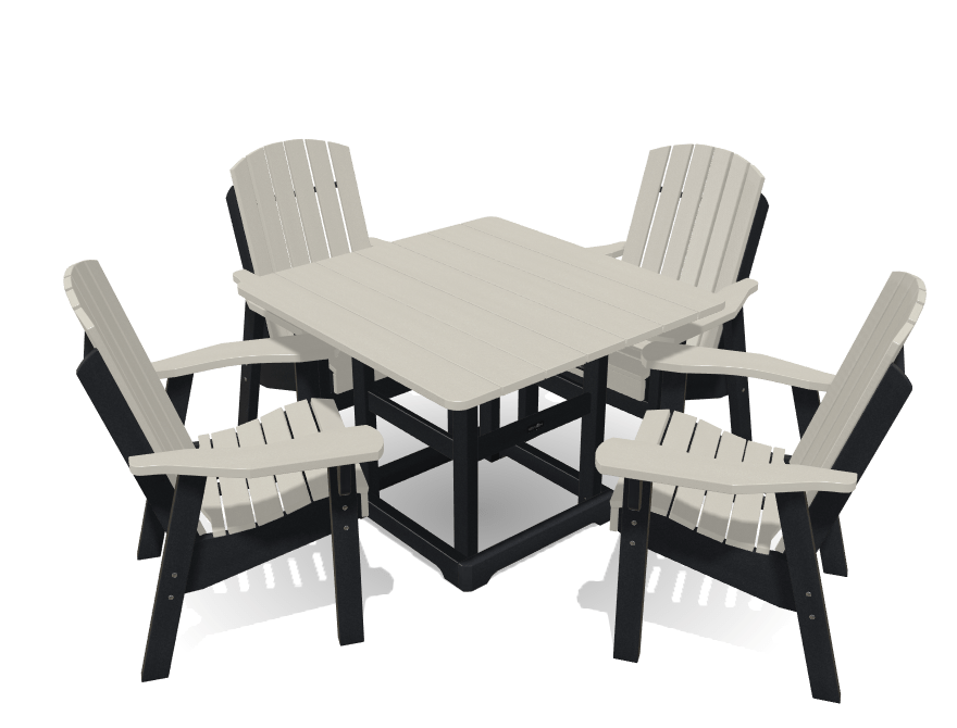 Set 40" Deluxe Bistro Table with 4 Chairs, Krahn