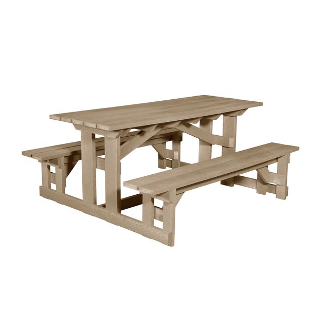T52 72" Rectangular Picnic Table