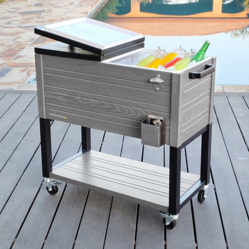Permasteel-80-qt Furniture Style Patio Cooler, 