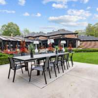 M1 * Magic Extension Table (45x74x114") with 10 Atlas Padded Dining Chairs