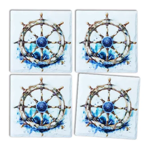 [FJS88475] GW * Ship's Wheel Coasters